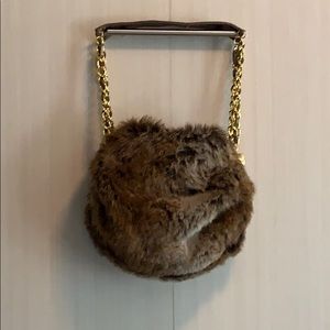 Fur handbag